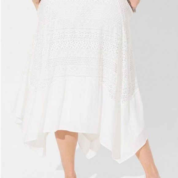 Torrid White Maxi Voile Crochet Trim Skirt - Picture 3 of 5
